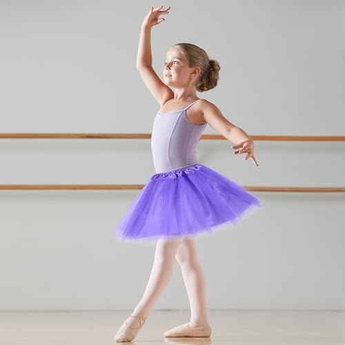 Koogel 4PCS Multicolor Tutu Skirts for Toddler Girls, 3-Layer Ballet Tutu Dress Up Game Birthday Party Costume - Image 4