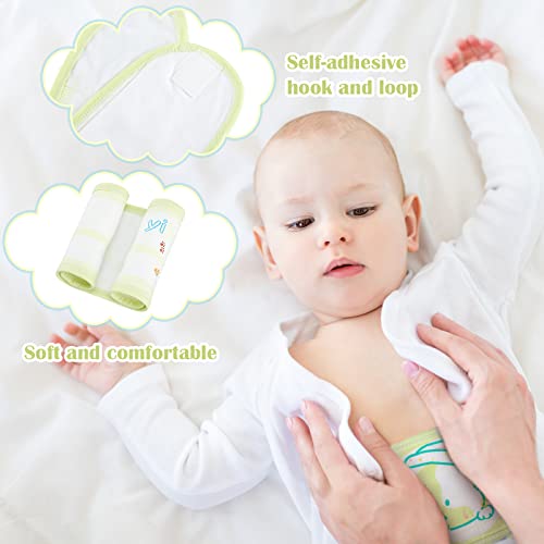Seematn 16 Pcs Cotton Newborn Infant Belly Wrap Baby Infant Umbilical Cord Belly Bands Cartoon Soft Baby Abdomen Bands Newborn Navel Belt for Protection Abdomen Boy Girl Gifts 0-12 Months, 2 Styles - Image 5