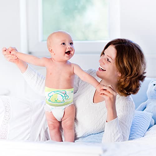 Seematn 16 Pcs Cotton Newborn Infant Belly Wrap Baby Infant Umbilical Cord Belly Bands Cartoon Soft Baby Abdomen Bands Newborn Navel Belt for Protection Abdomen Boy Girl Gifts 0-12 Months, 2 Styles - Image 3