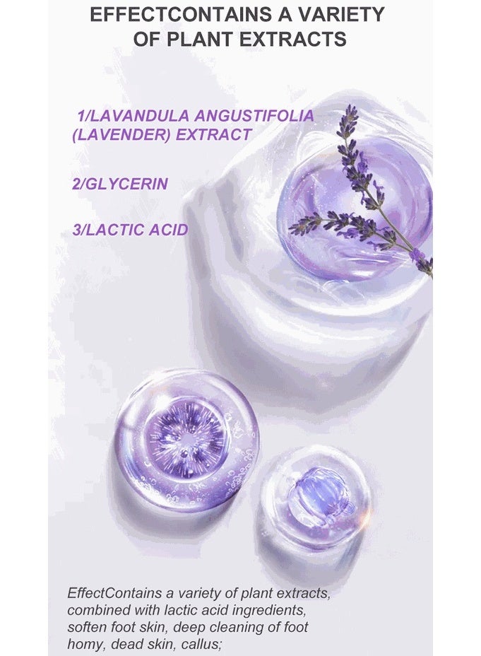APPTI Lavender & VC Exfoliating Foot Peel Mask, Moisturizing Foot Mask Remove Dead Skin & Calluses, Prevent Cracked Heels for Foot Care - Image 5