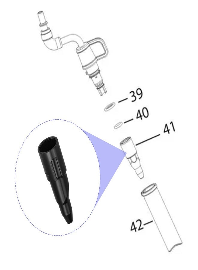 Giokyi 5332169300 Steam Nozzle Lower Tube for Delonghi Espresso Coffee Machines, Tube Replacement for Delonghi Models BCO410 BCO411 BCO420 BCO421 BCO430 BCO431 EC271 EC820 ECAM20 ECAM21 ECAM22 ECAM26 ECZ351 - Image 3