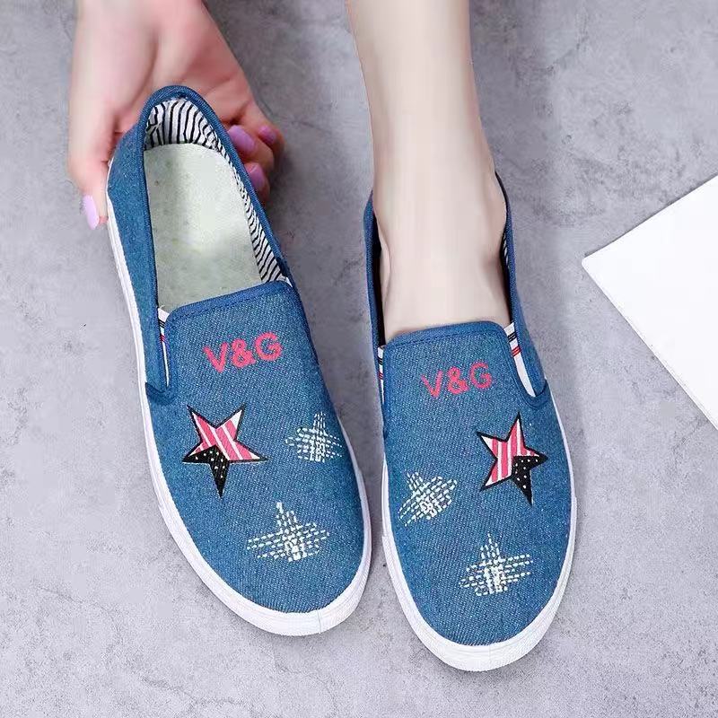 Women's Denim Slip-On Loafers - Image 3