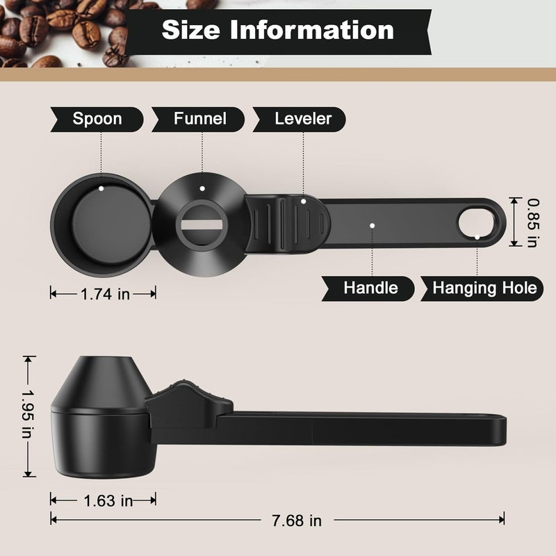 Lov Sprout Coffee Scoop & Funnel for Reusable K Cup Refillable Coffee Pods, Coffee Measuring Scoop 2 Tablespoon Capacity (2 Pack) - Image 5