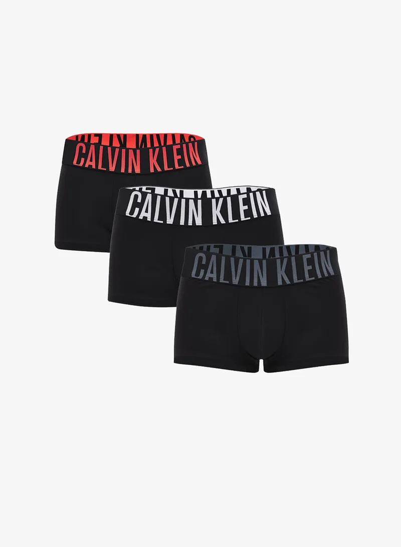 كالفن كلاين 3 Pack Low Rise Trunks - Intense Power Micro