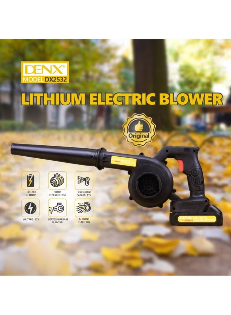 Denx DX2532 Electric Garden Blower 550W – Lightweight Yard Cleaner, Dual Mode for Leaves & Debris, Fast Outdoor Vacuum and Blower for Easy Garden Maintenance - Image 2