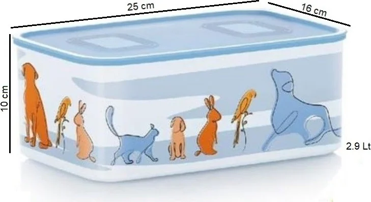 Tupperware Water Animals 2.9 lt Storage Container with Tight Lid