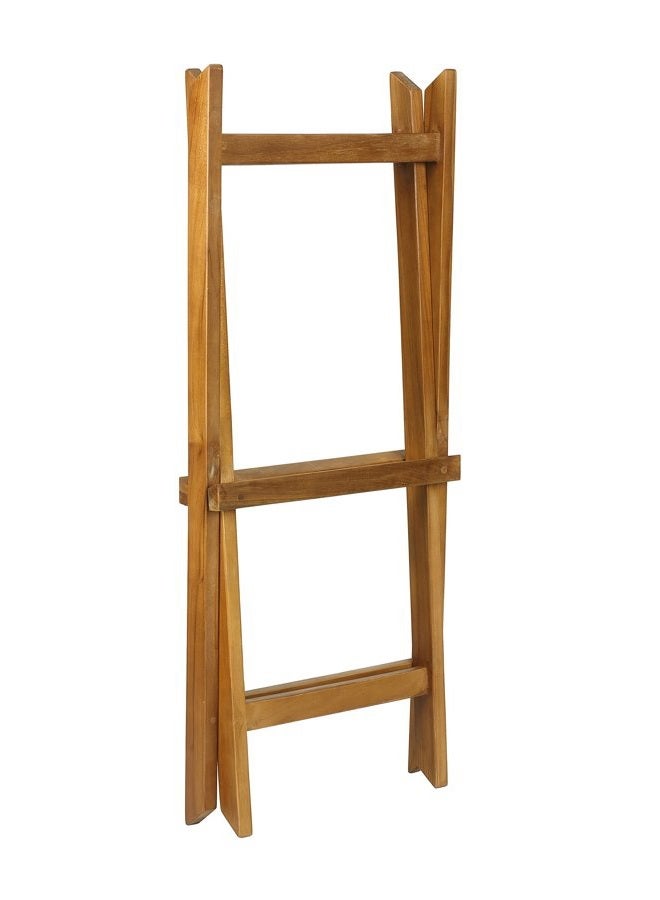 Bare Decor Kalos Outdoor Solid Teak Wood Tray Table, 30-Inch, Brown - Image 4