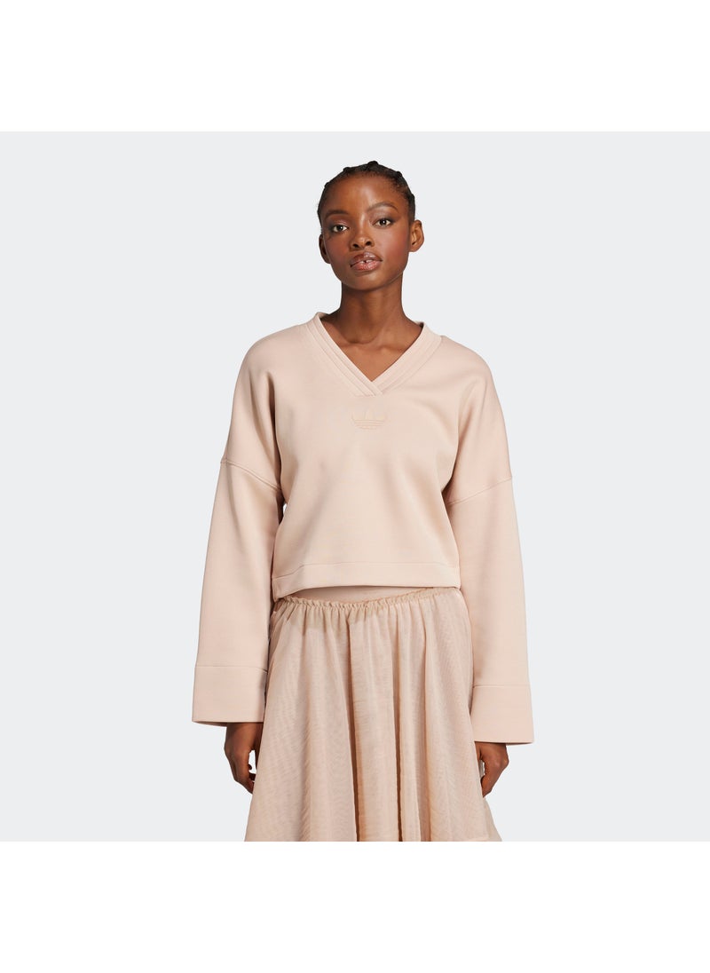 adidas Originals Deep V-Neck Sweatshirt  - Image 1