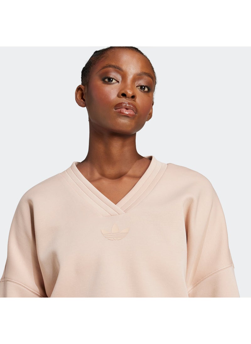 adidas Originals Deep V-Neck Sweatshirt  - Image 4