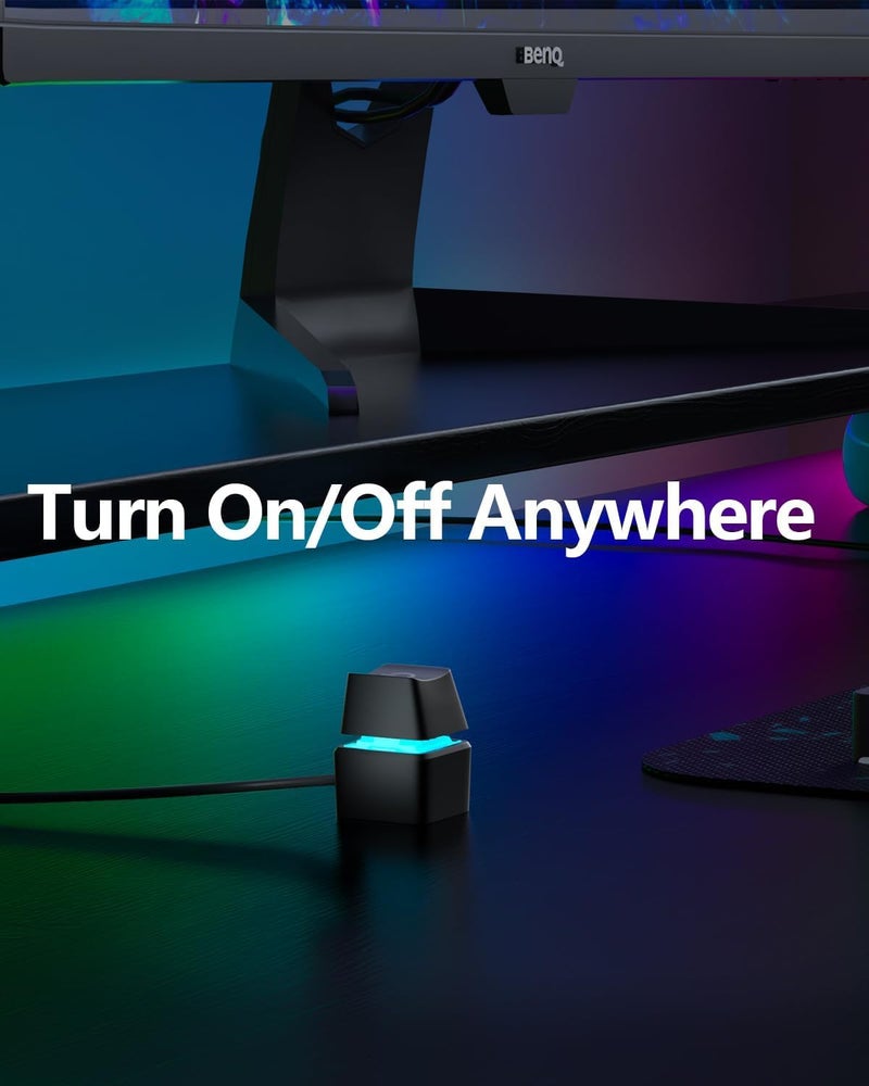 Oddtone PC Power Button, Desktop External Led Power Switch On/Off, 65 inch External PC Start Button Computer Case for Computer Motherboard - Image 2