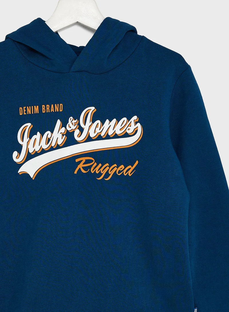 Jack & Jones Junior Youth Logo Hoodie