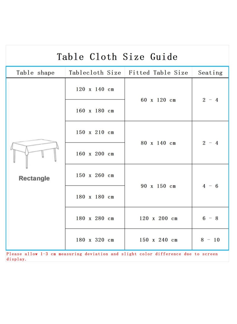 Bluejw 1-Piece Solid Pattern Table Cloth Pink - Image 4