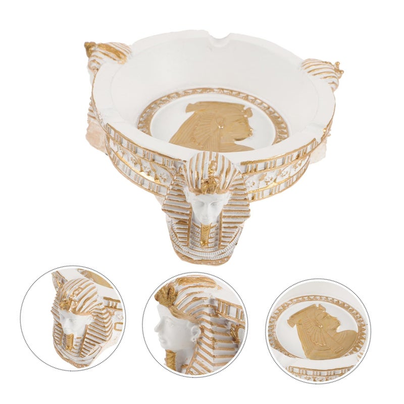 Egyptian Style Decorative Ashtray Smokeless Ash Holder For Home Office Bar Indoor Outdoor Use Unique Design Clean Air - Image 3