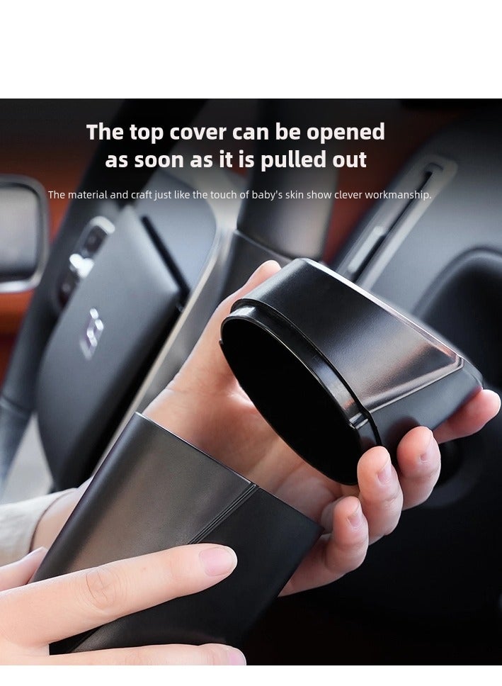 Generic 1 Pcs Car Trash Can with Lid Leakproof Vehicle , Mini Garbage Bin for Automotive Car, Home, Office, Kitchen, Bedroom  - Image 4