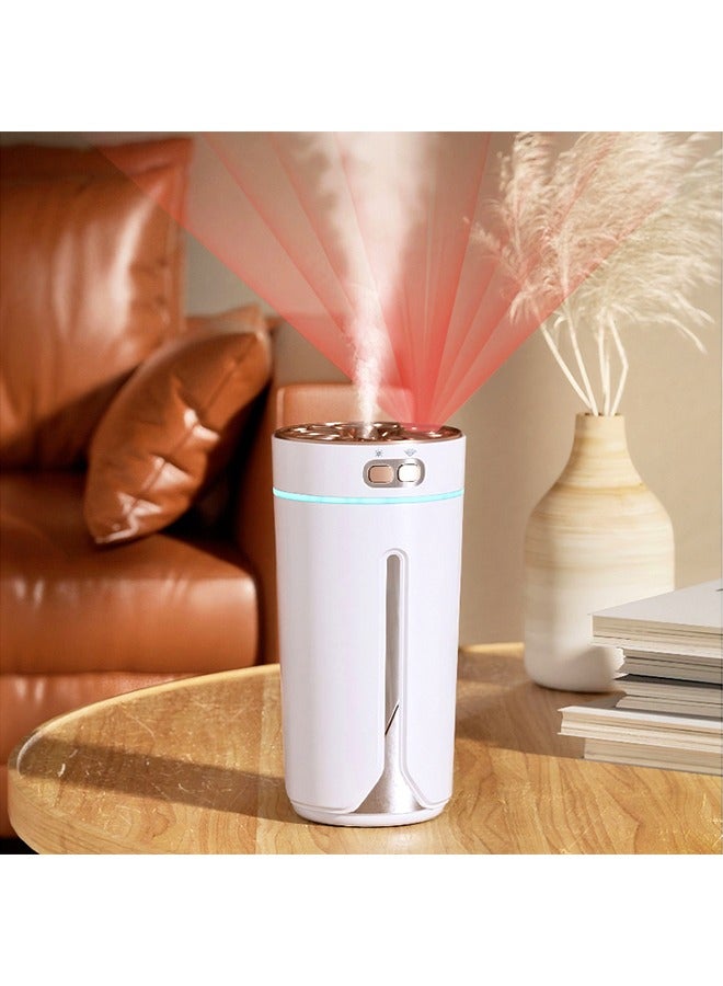 Generic Car Diffuser Humidifier , Aromatherapy Essential Oil Air Freshener , USB and charge for use, Mini Portable Atomizing Diffuser for Car Home Office Bedroom (White)  - Image 1