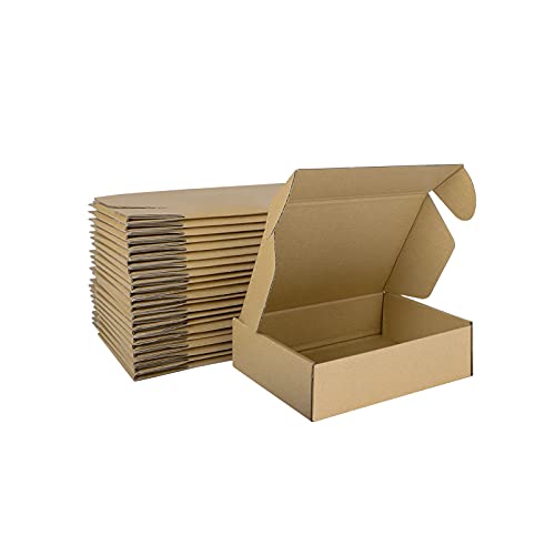 MEBRUDY 7x5x2 Inches Shipping Boxes Pack of 25, Small Corrugated Cardboard Box for Mailing Packing Literature Mailer - Image 1