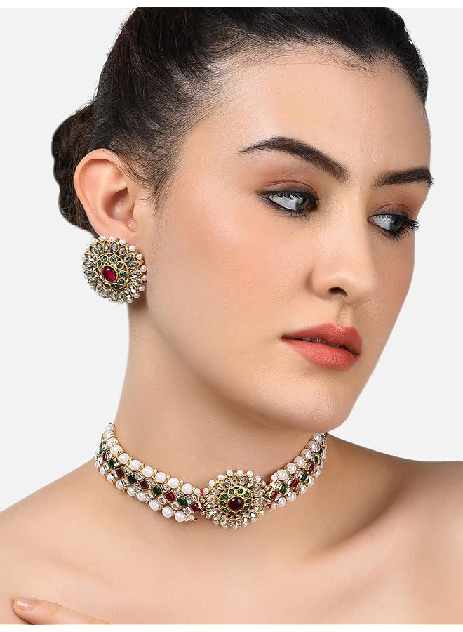 erorex Jewelery Set For Women Golden Zpfk9362 - Image 2