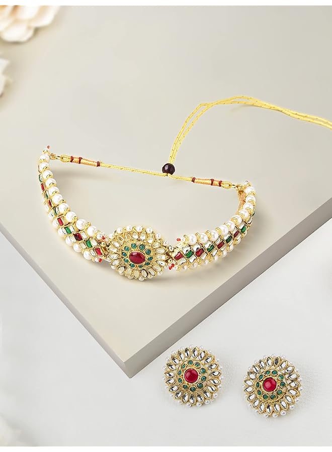 erorex Jewelery Set For Women Golden Zpfk9362 - Image 3