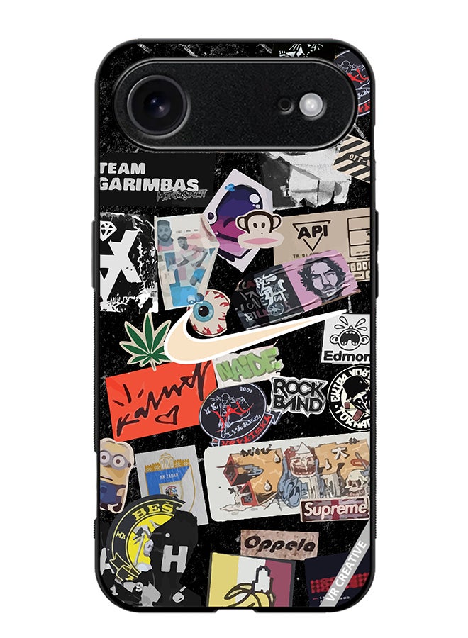 VR CREATIVE Protective Case Cover For Apple iPhone 17 Air Nike Stickers Design Multicolour