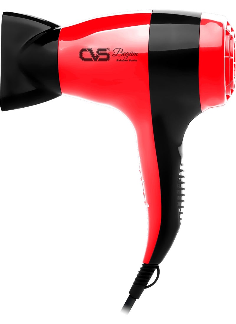 cvs Dn 7036 Begüm Rainbow Hair Dryer Red 