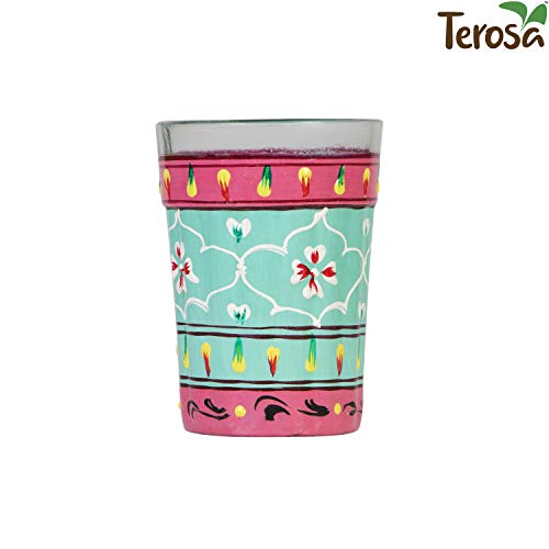 Terosa Aureate Kettle Set V with 6 Glasses & Holder Handicraft Decorative Tea Coffee Set - Image 5