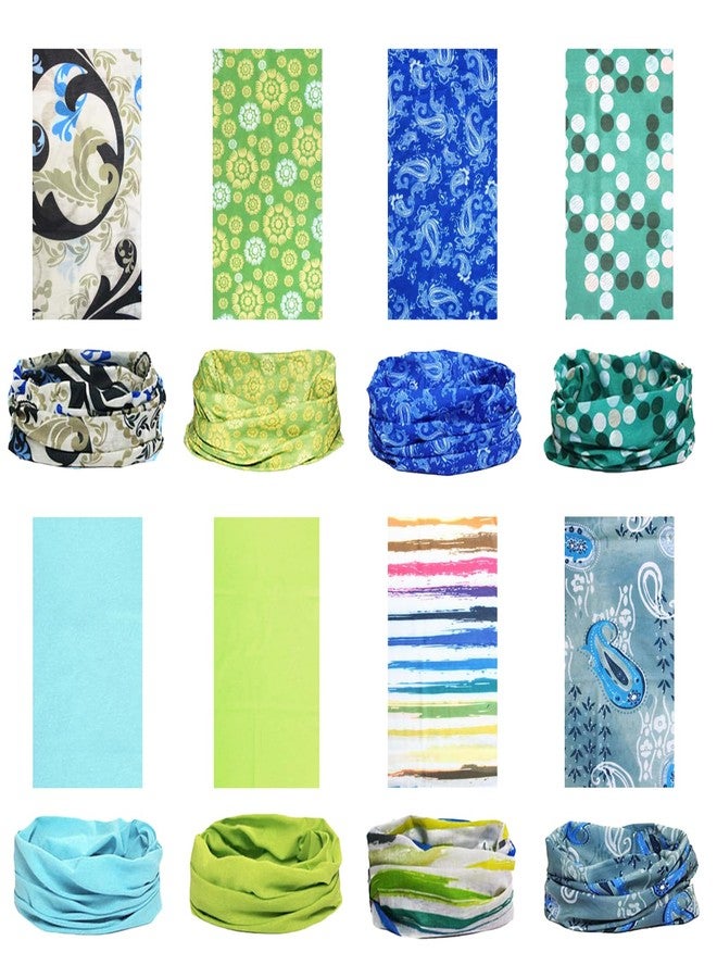 kilofly Multi-Purpose Seamless Headwear Bandanas Mixed Set Value Pack [Set Of 8], (Unisex) - Image 3