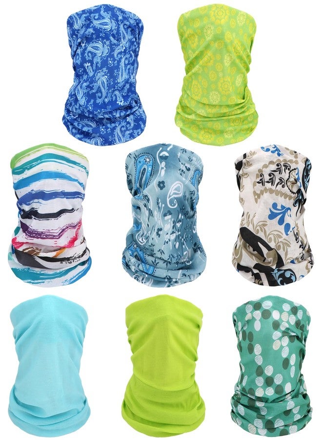 kilofly Multi-Purpose Seamless Headwear Bandanas Mixed Set Value Pack [Set Of 8], (Unisex) - Image 1