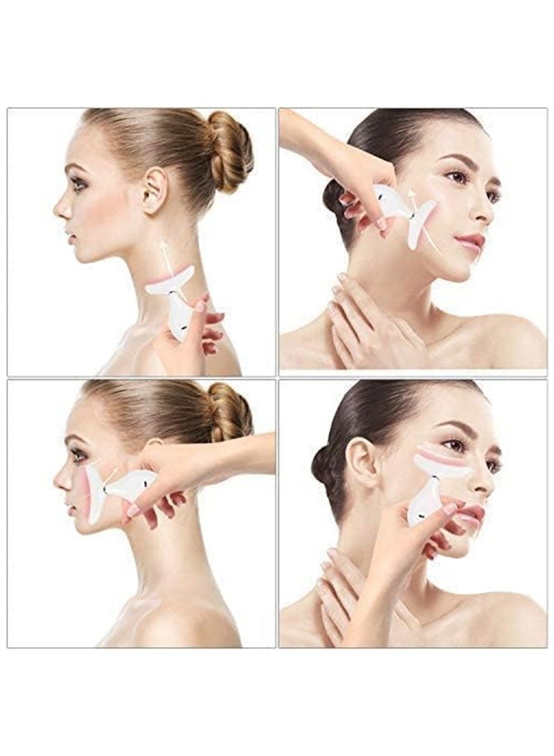 Generic Face Massager Anti Aging Neck Eye Massager, 3 Modes Heat High Frequency Vibration Anti Wrinkles Facial Device for Skin Tightening & Lifting, Micro-Current Neck Protector USB Rechargeable - Image 2