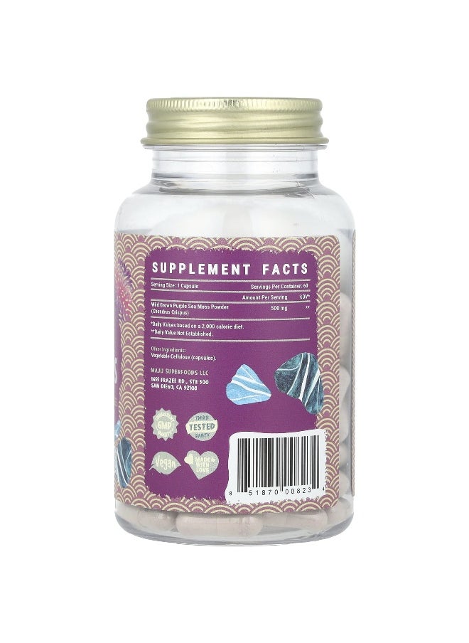 Maju Superfoods Maju Superfoods, Purple Sea Moss, 500 mg, 60 Capsules  - Image 2