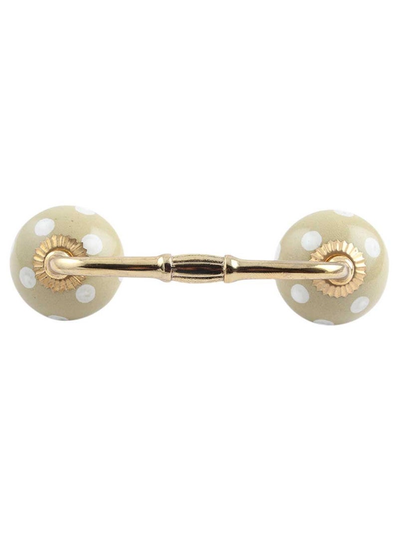 Indian-Shelf IndianShelf 1 Pack Multicolor Unique Drawer Handles Decorative Cabinet Pulls Gold Hardware 6 Hole to Hole BH40 DCK122  - Image 1