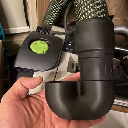 ZZHANFF 3D Printing Upgraded Track Saw Hose Elbow Connector180 Degreeto 36mm27mm Hose Compatible with Festool TrackSaw TS55TSC55TS60 - Image 3