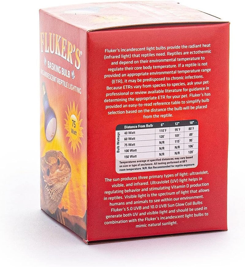 Fluker's Basking Spotlight Bulb for Reptiles - 75 Watts Incandescent Lighting - Image 3