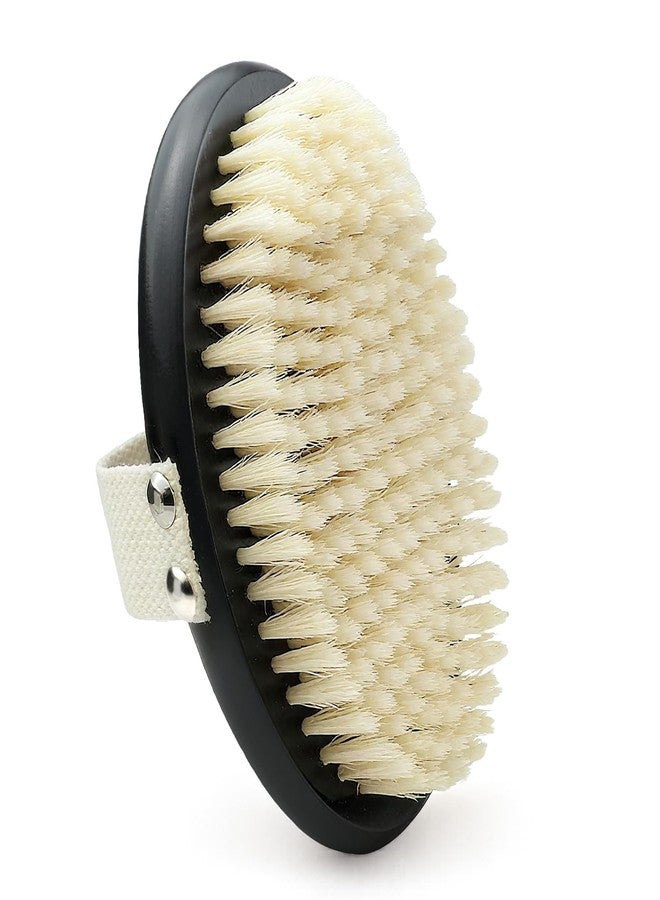Brvlsoc Dry Body Brush for Lymphatic Drainage - Soft Natural Bristles Exfoliator for Sensitive Skin, Cellulite & Circulation, Wooden Grip Bath Brush for Glowing Skin - Image 1