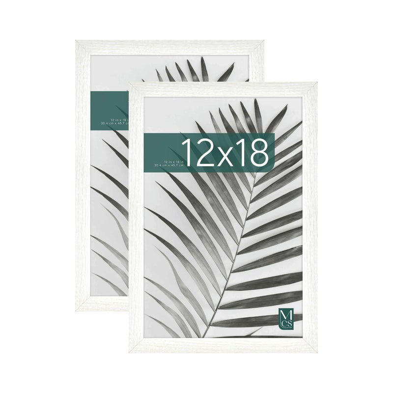 أم سي أس MCS Studio Gallery 12x18 صورة إطار صورة مصورة White Woodgrain Frame للصور الملصقات والمطبوعات الفنية (حزمة) - Image 1