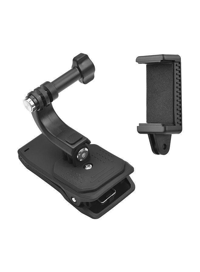 UURIG UURIG Backpack Shoulder Strap Mount Quick Clip Mount with Phone Holder Replacement for GoPro Hero 10/9/8/7 Xiaomi Insta360 Action Camera for iPhone Samsung Huawei Smartphone  - Image 1