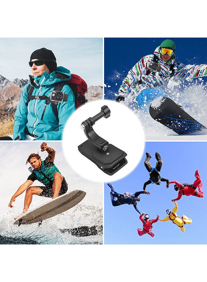 UURIG UURIG Backpack Shoulder Strap Mount Quick Clip Mount with Phone Holder Replacement for GoPro Hero 10/9/8/7 Xiaomi Insta360 Action Camera for iPhone Samsung Huawei Smartphone  - Image 2