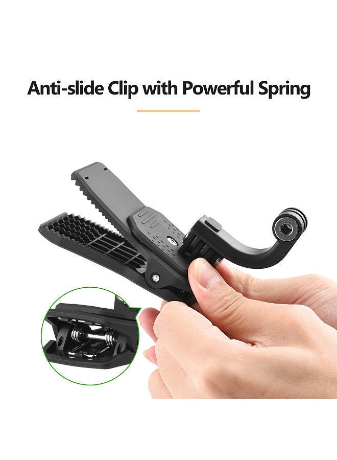UURIG UURIG Backpack Shoulder Strap Mount Quick Clip Mount with Phone Holder Replacement for GoPro Hero 10/9/8/7 Xiaomi Insta360 Action Camera for iPhone Samsung Huawei Smartphone  - Image 5