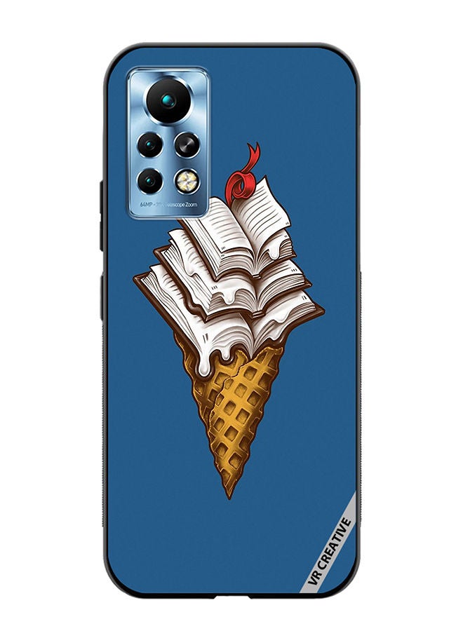 VR CREATIVE Protective Case Cover For Infinix Note 11 Pro Book Icecream Design Multicolour - Image 1