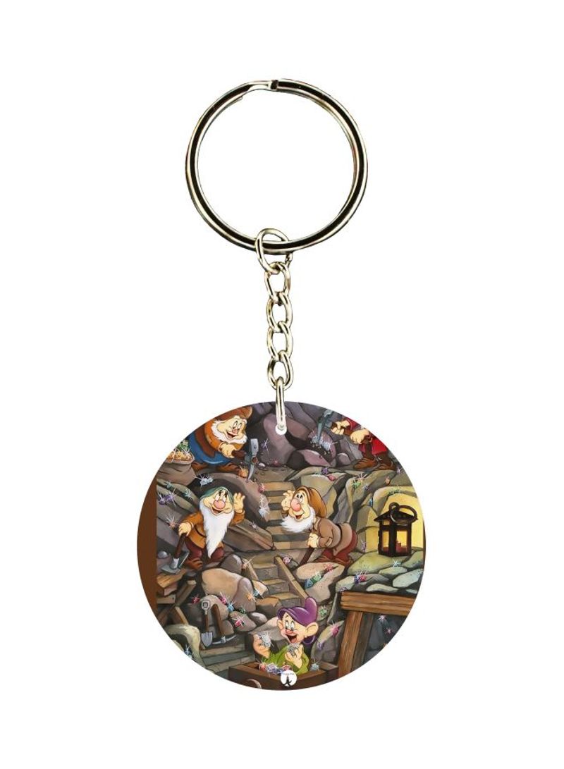 Cartoon Themed Dual Sided Keychain