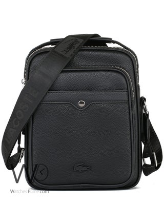 Lacoste Crossbody Shoulder Messenger Black Leather Bag - pzsku/ZF5EF8258C2C5D645B5A1Z/45/1744596483/7fe496fe-b9e0-44b1-8fcb-a50f12a95ba8