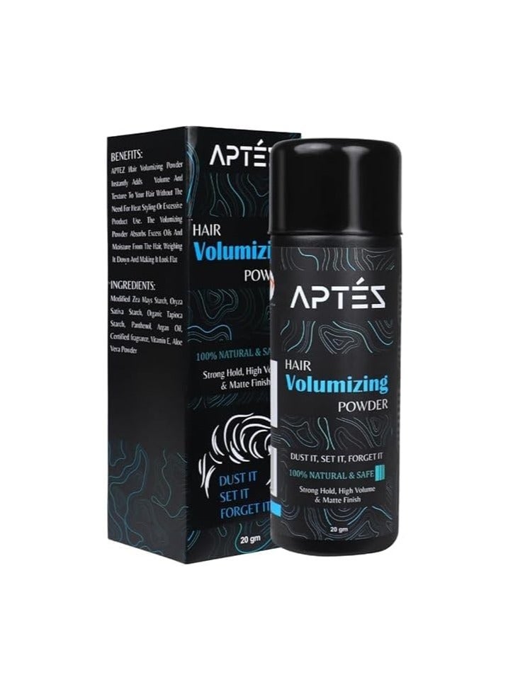 Aptez Hair Volumizing Powder Wax for Strong Hold Styling | Natural & Safe Hair Styling Powder | Hairstyling Powder | Dust it, Style it, Flaunt it, 20grm from aptez - Image 1