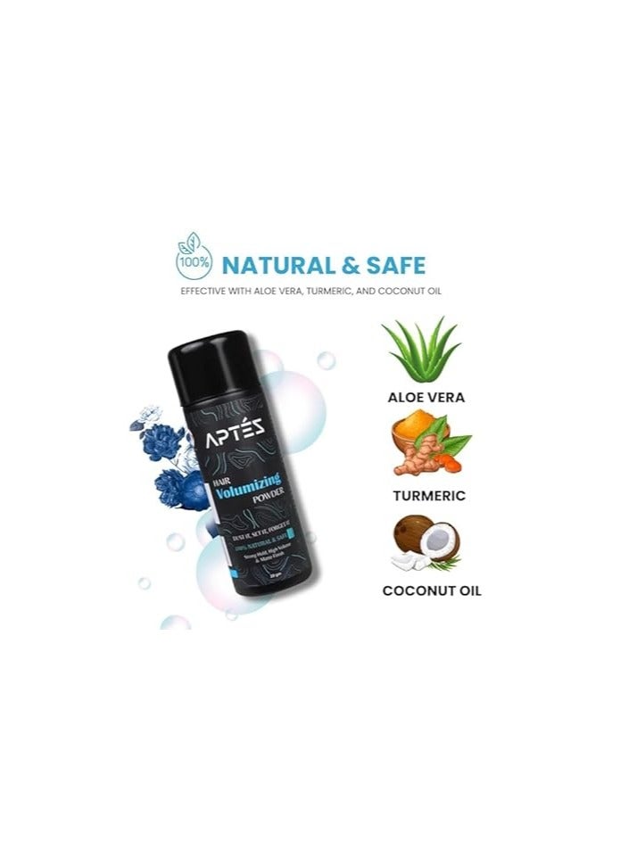 Aptez Hair Volumizing Powder Wax for Strong Hold Styling | Natural & Safe Hair Styling Powder | Hairstyling Powder | Dust it, Style it, Flaunt it, 20grm from aptez - Image 3