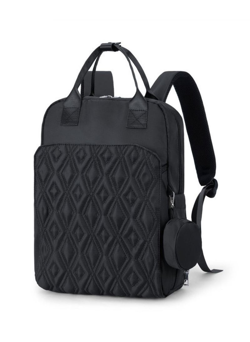 Turtees™ Baby Diaper Bag Backpack with Nappy Tote Large Capacity | Multifunction Travel and changing bag for Mom (Black) - Image 1