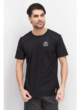 Aston Martin Men Sportswear Fit Short Sleeve Training T-Shirt, Black  - Image 1