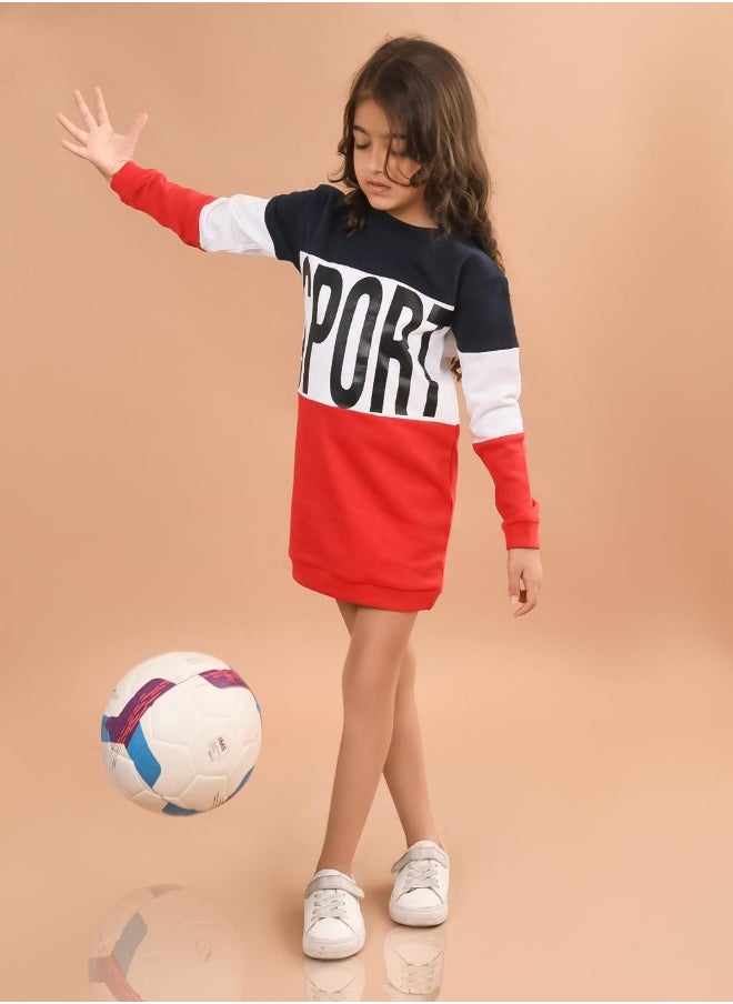 LILPICKS فستان بناتي يصل إلى الركبة  - Image 3