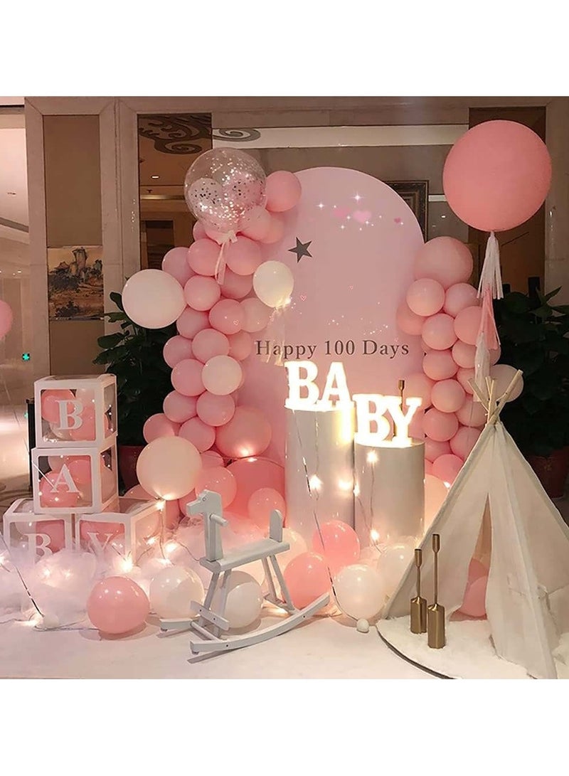 5 inch Metal Balloons Metallic Birthday Baby Shower Wedding Party Decoration Interior 30 pcs Pink - Image 2