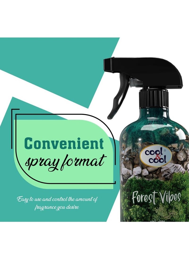 Cool & Cool Forest Vibes Air Freshener Long Lasting Fragrance 500ml  - Image 3