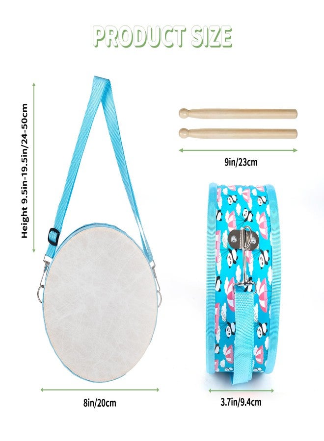 Ubblove Kids Drum Set with Adjustable Strap: Toddler Musical Instrument for Ages 3-5, Wearable Drum Kit with Drumsticks, Educational Percussion Toy for Rhythm Music Development (Blue) - Image 4