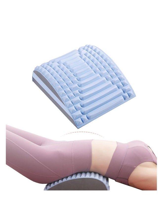 Generic - Back Stretcher and Neck Stretcher, Lower Back Pain Relief Device, Multi-Level Adjustable Spine Board, Suitable for Herniated Disc, Sciatica, Scoliosis (Blue) - Image 1