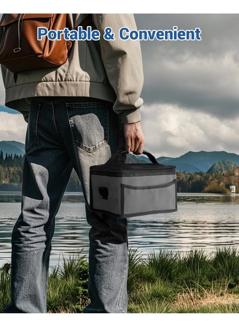 BlueFire 8000mAh Rechargeable Electric Lunch Box for Adults – 60W Fast Self-Heating Portable Food Warmer with Smart Timer, Adjustable Temperature, Delay Start & Auto Keep-Warm | 1L Stainless Steel Container, Cordless Meal Heater with Insulated Bag for Office, Car, Travel, Worksites & Outdoor Use - Image 5